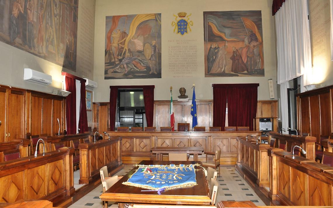 L&rsquo;aula Di Biasio  sede del consiglio comunale  di Cassino
