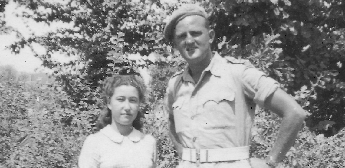 Il capitano Anthony Scotti con Olivetta Molinari