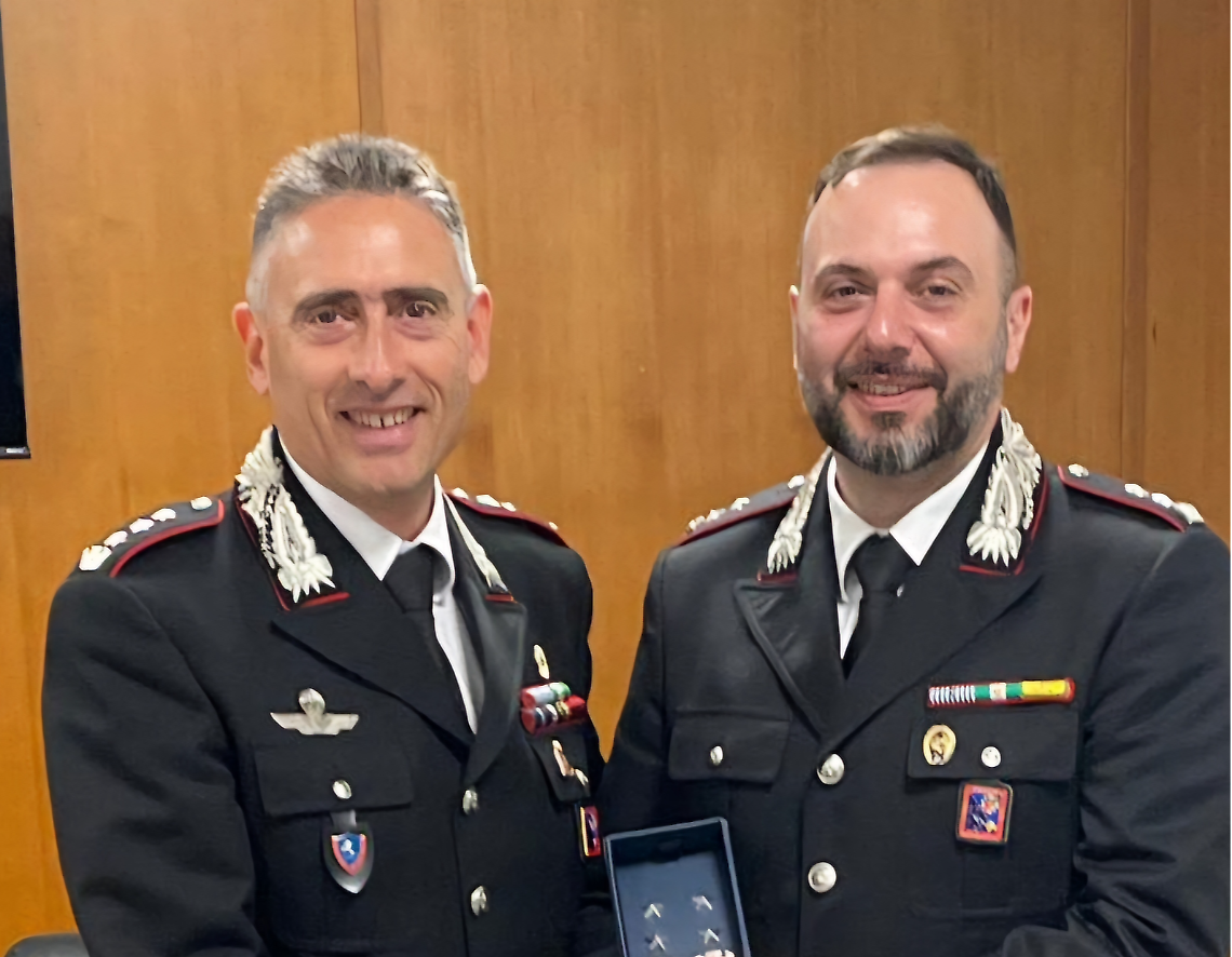 Il comandante Giovanni Anastasia promosso tenente colonnello