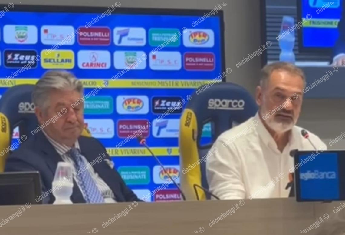 Frosinone Calcio, in corso la conferenza stampa di Guido Angelozzi