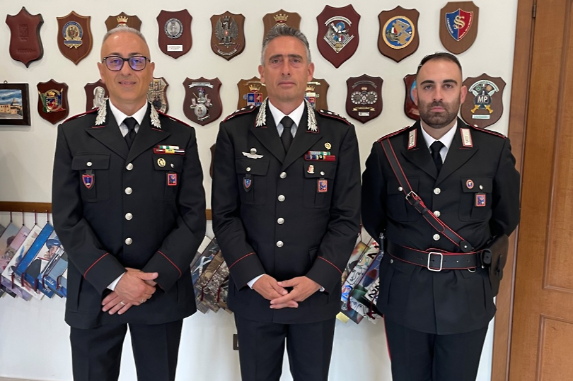 Carabinieri, il tenente Giovanni Simeone assume il comando del nucleo operativo e radiomobile di Sora