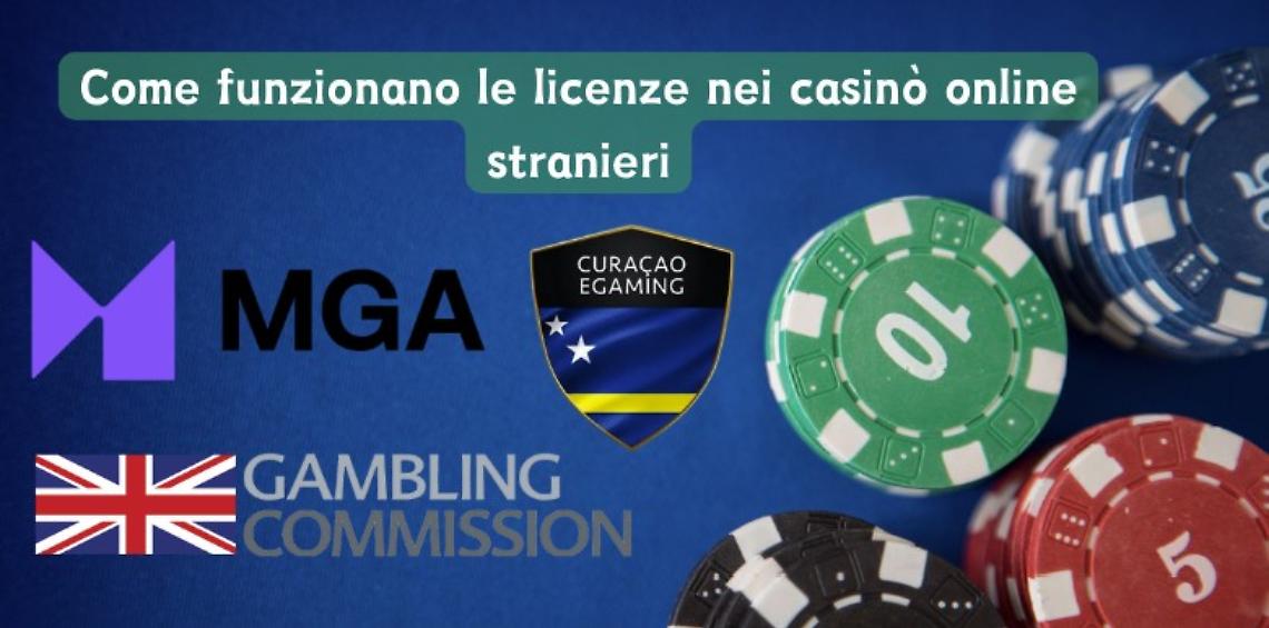 Come funzionano le licenze nei casinò online stranieri