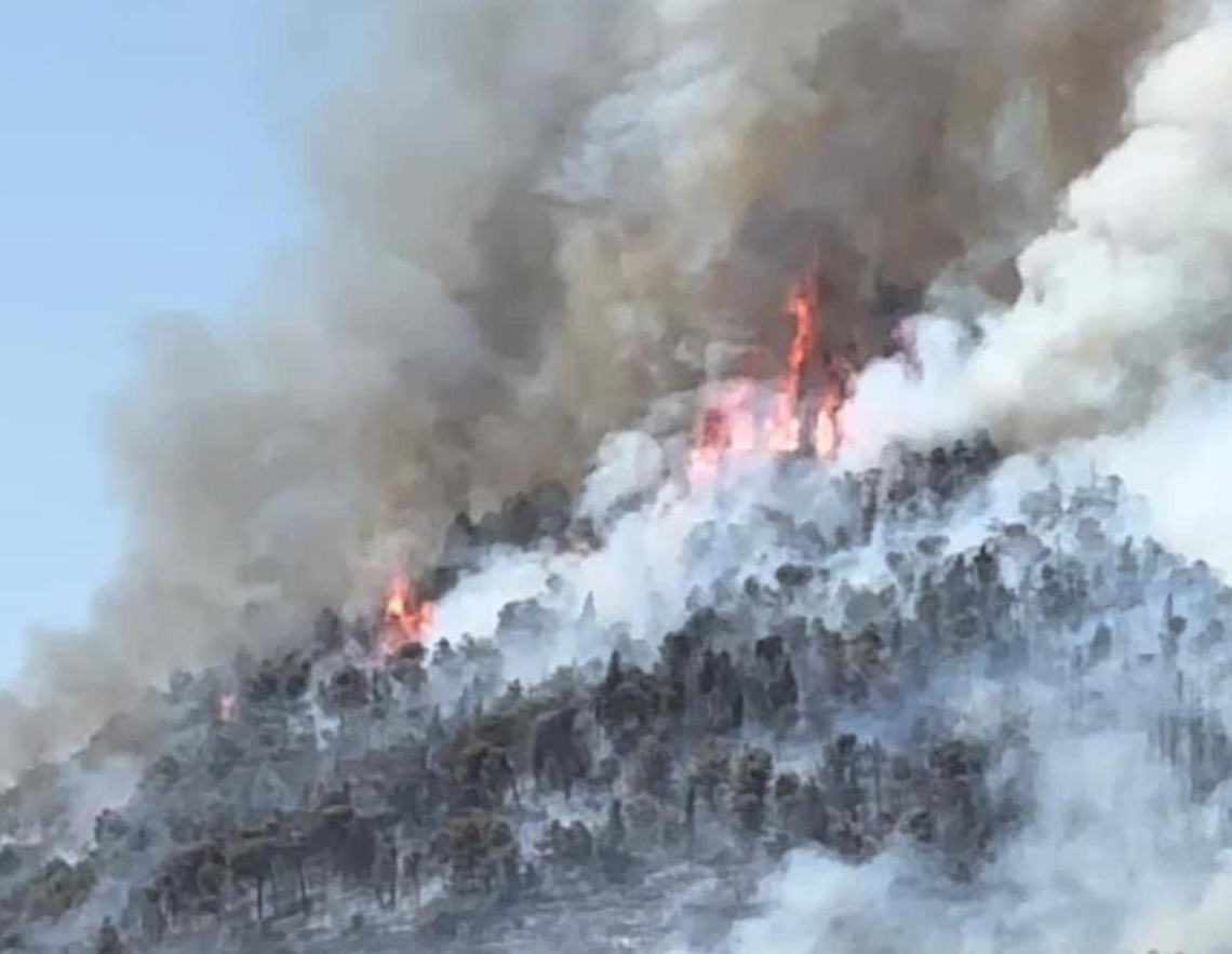 Incendio a Fumone, il sindaco rassicura:  la rete idrica non ha subito danni