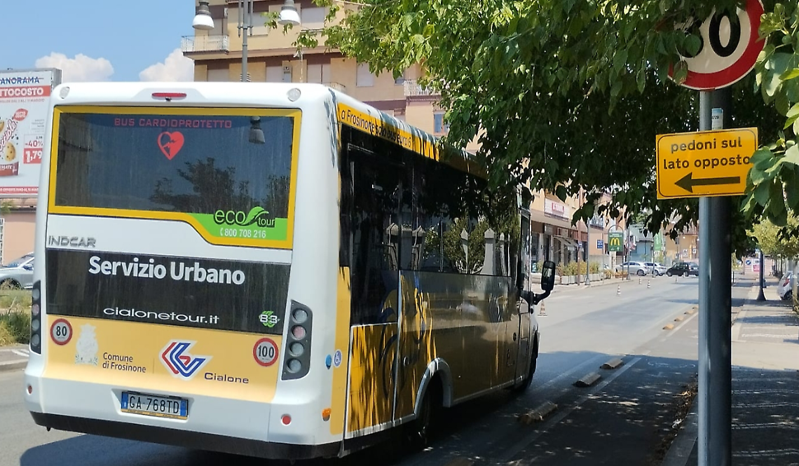 I frusinati usano di più l’autobus