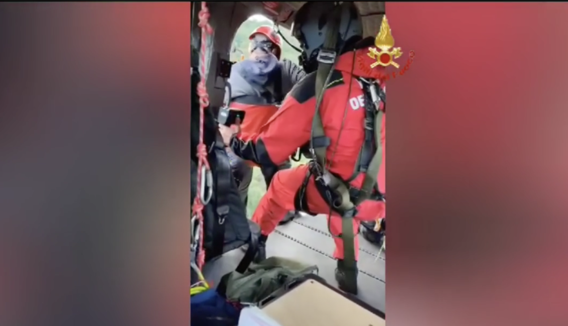 Elicottero dei vigili del fuoco