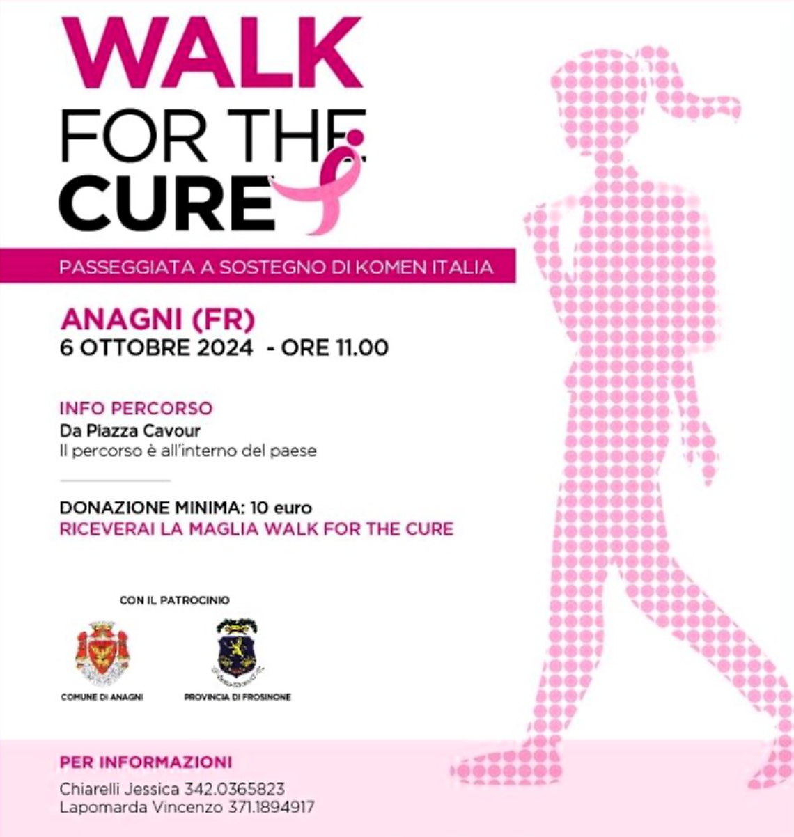 “Walk for the cure”, una camminata in rosa contro i tumori al seno