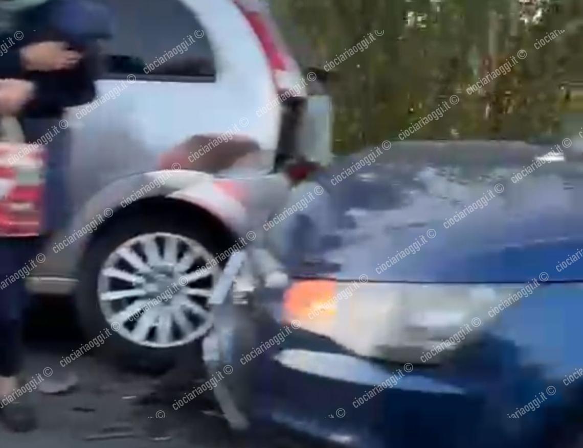 Tamponamento in via per Frosinone