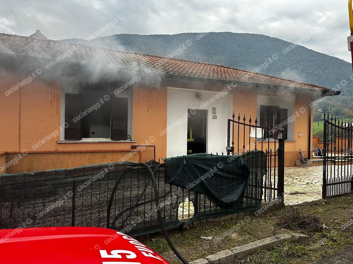 Incendio a Ceccano
