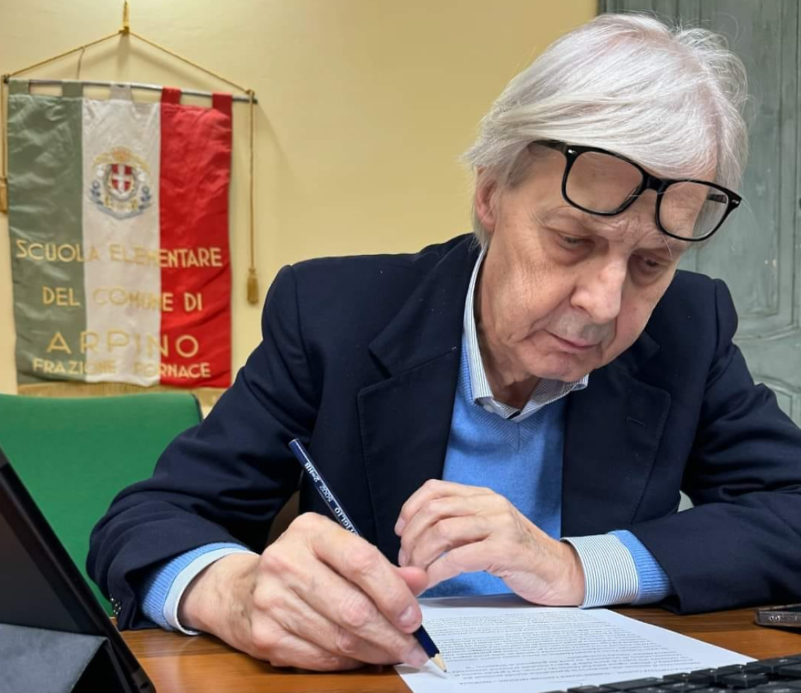 Vittorio Sgarbi promuove sui social i piatti tipici della Ciociaria