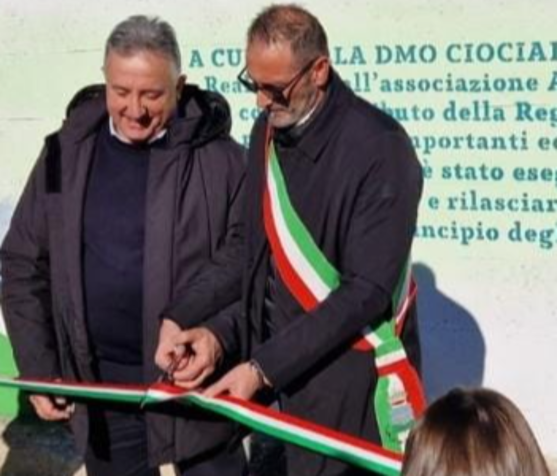 Inaugurato il muraleche valorizza la  Valle di Comino