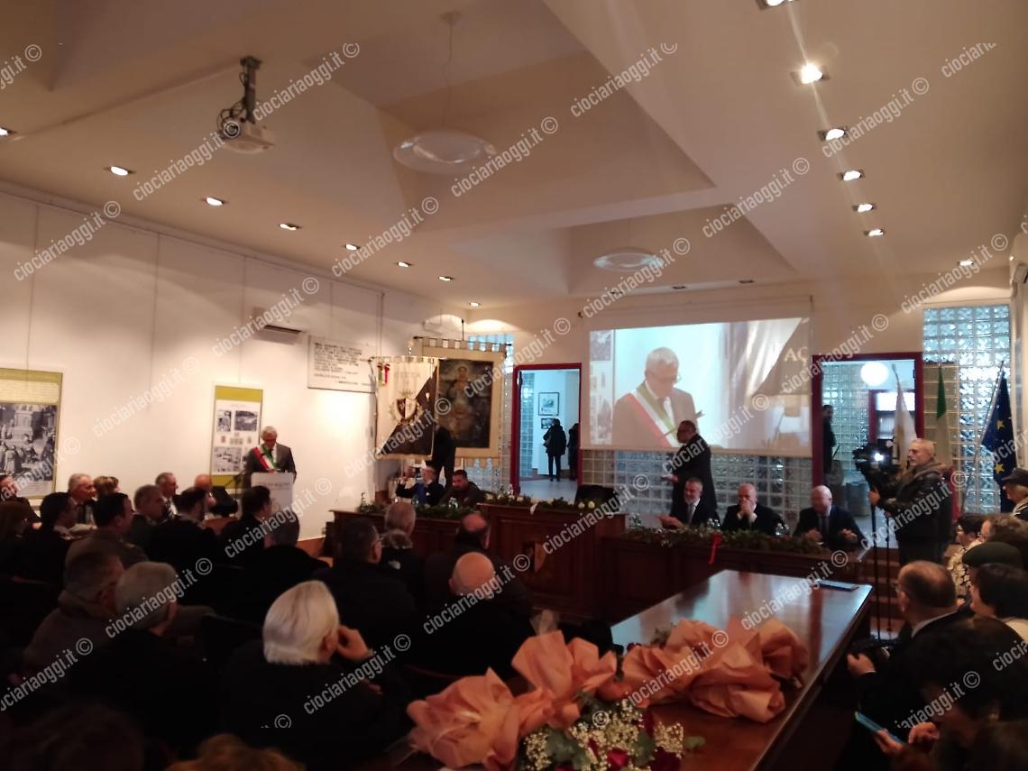 Il Palazzo Comunale di Aquino intitolato al sindaco Giuseppe Tomassi