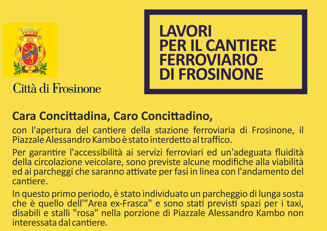 Come muoversi e dove parcheggiare  allo Scalo in un volantino