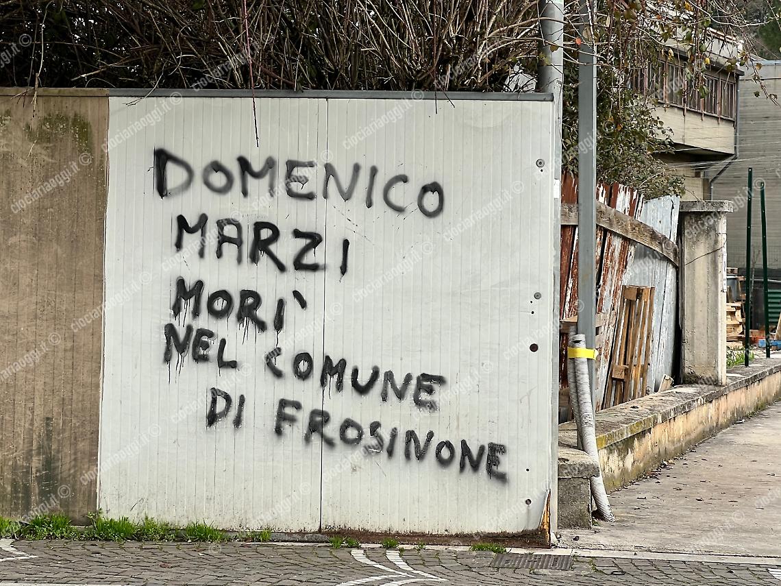 Scritta offensiva contro Marzi. Si attiva la Digos