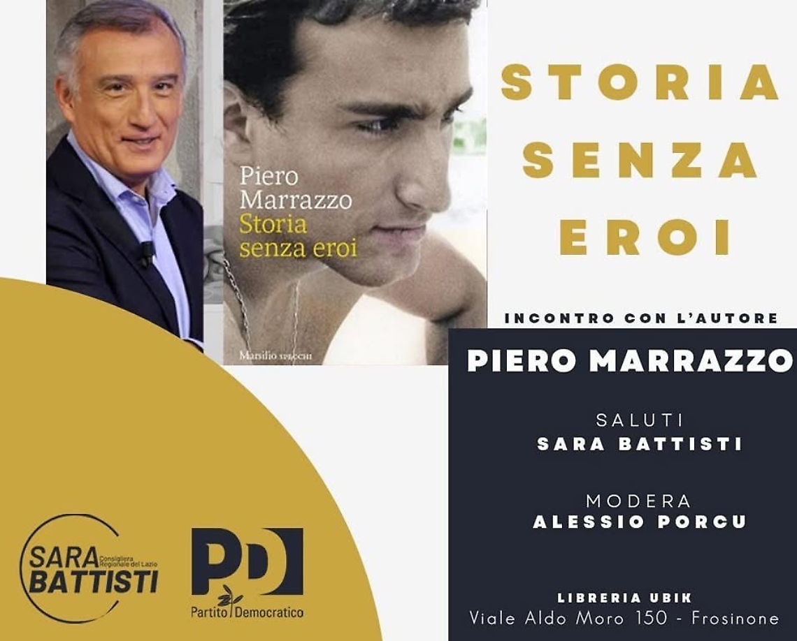 "Storia senza eroi", Piero Marrazzo a Frosinone per presentare il suo libro