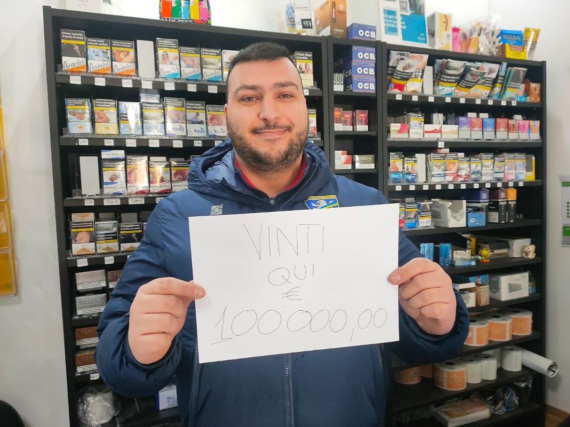 A Supino vinti 100.000 euro al 10 e Lotto: la fortuna bacia la "Tabaccheria del Centro" 