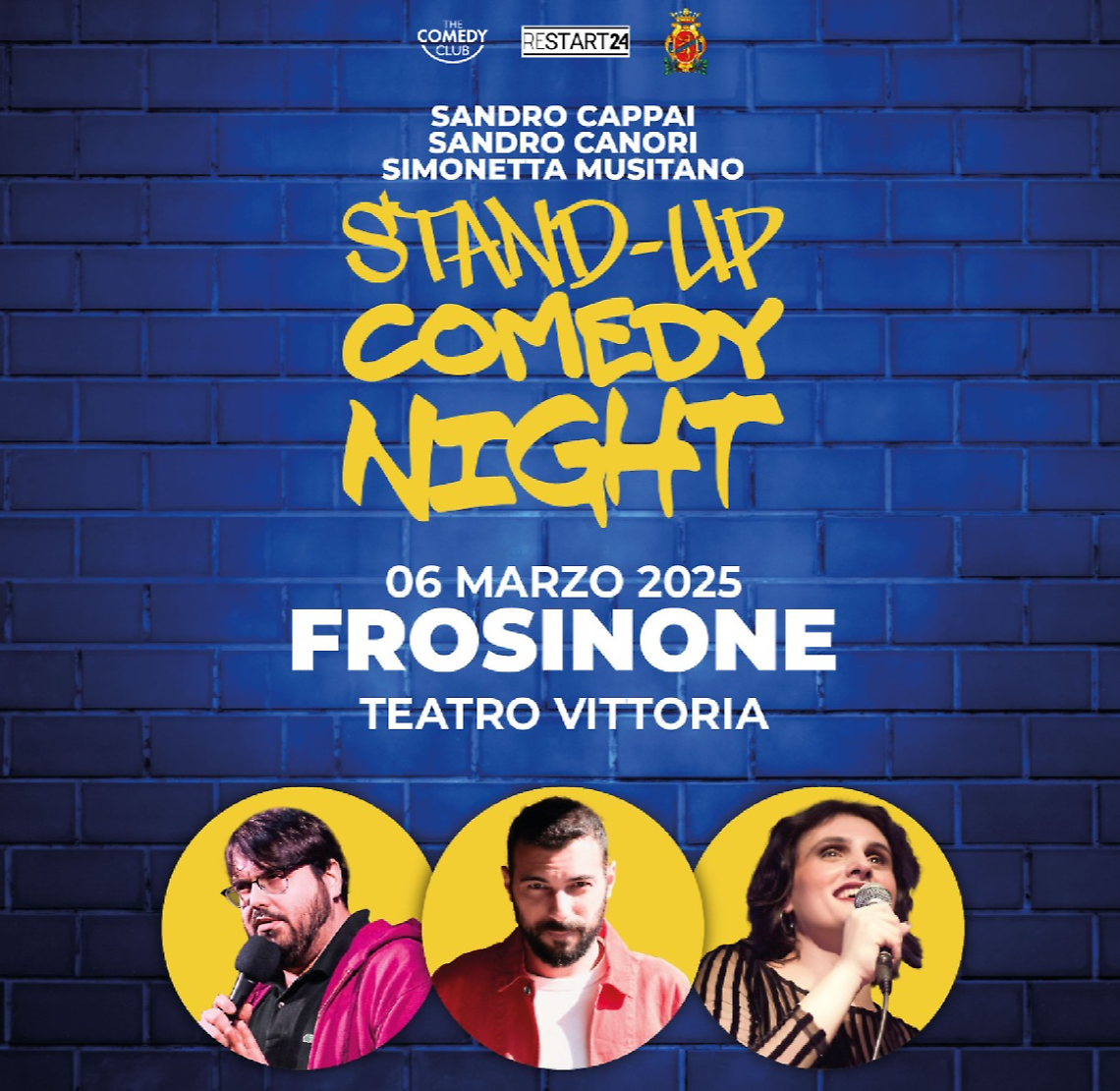 Al teatro "Vittoria" in scena "Stand-Up Comedy Night"