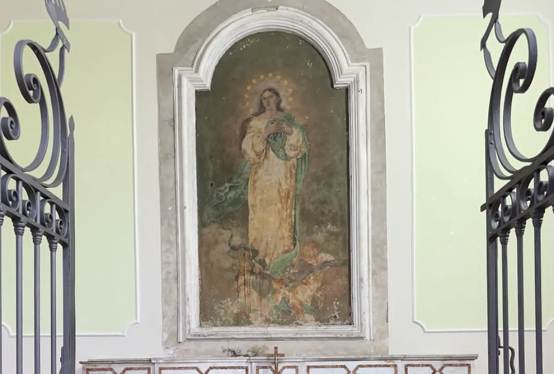 Cappella del parco. «Restaurare il dipinto»