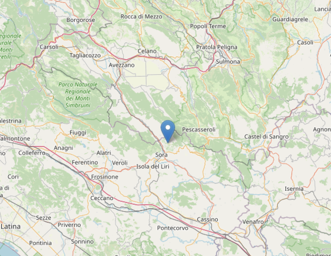 Terremoto a Pescosolido
