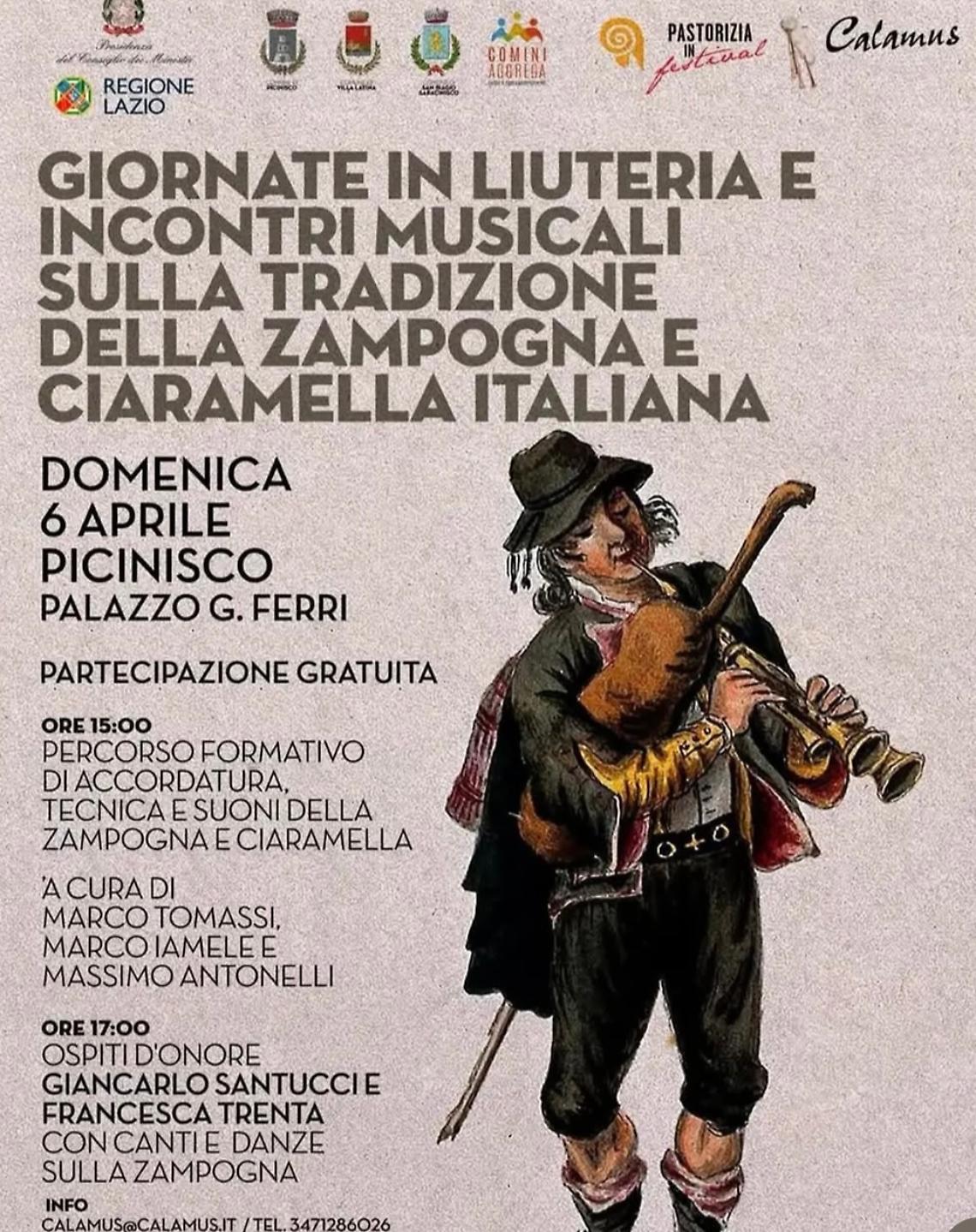 L’arte della liuteria tra zampogna e ciaramella