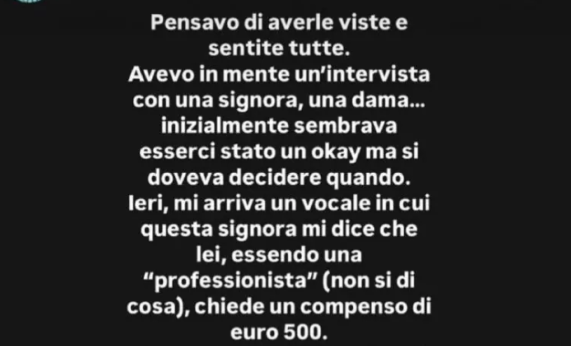 Uomini e Donne, una dama chiede 500 euro per un'intervista: «Mi sono vergognato al posto suo»