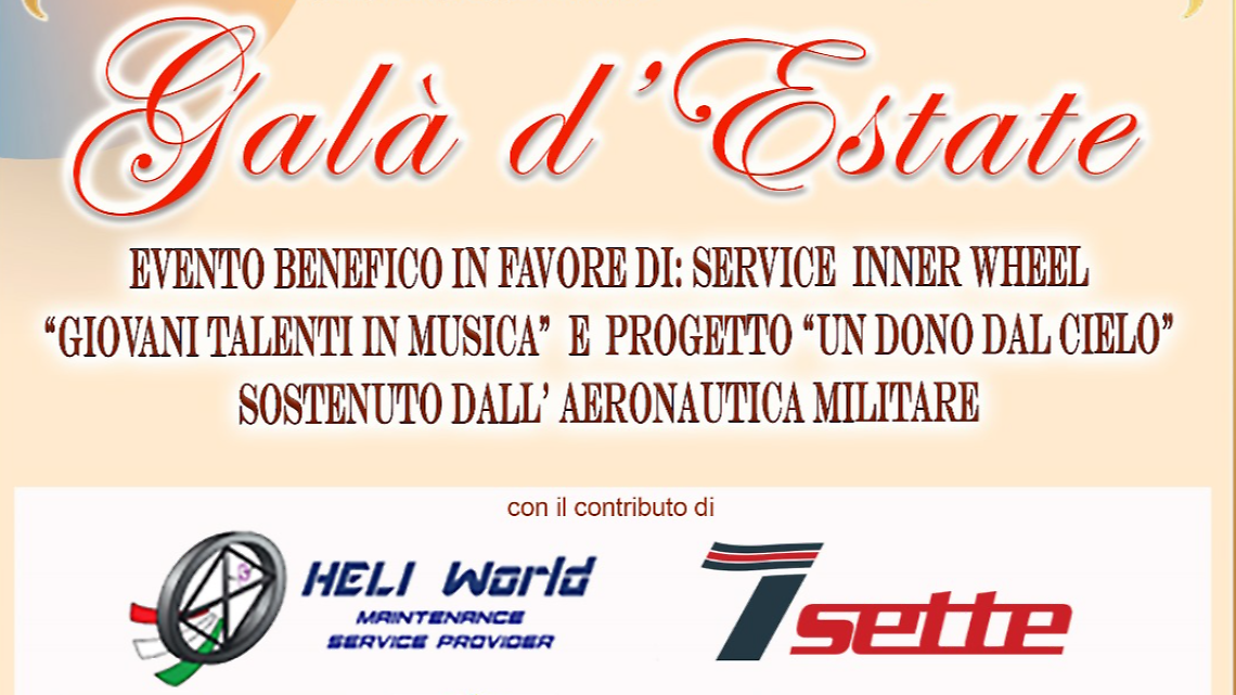 "Gala d'Estate", un evento benefico al circolo ufficiali dell'aeroporto di Frosinone