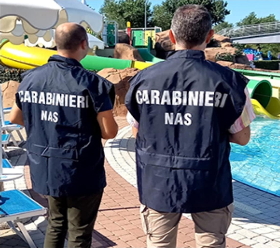 Una piscina chiusa e due attività sanzionate. I Nas sequestrano 700 kg di alimenti