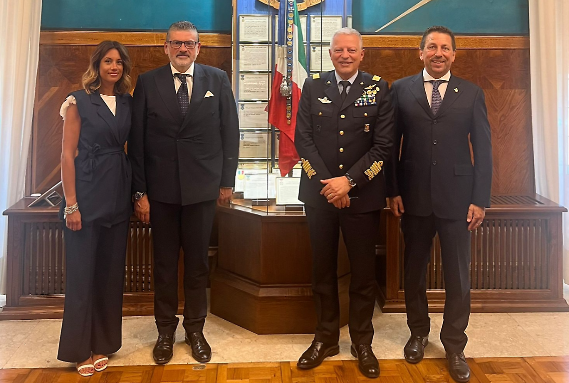 Gianluca Quadrini  in visita istituzionale dal Capo di Stato Maggiore dell'Aeronautica