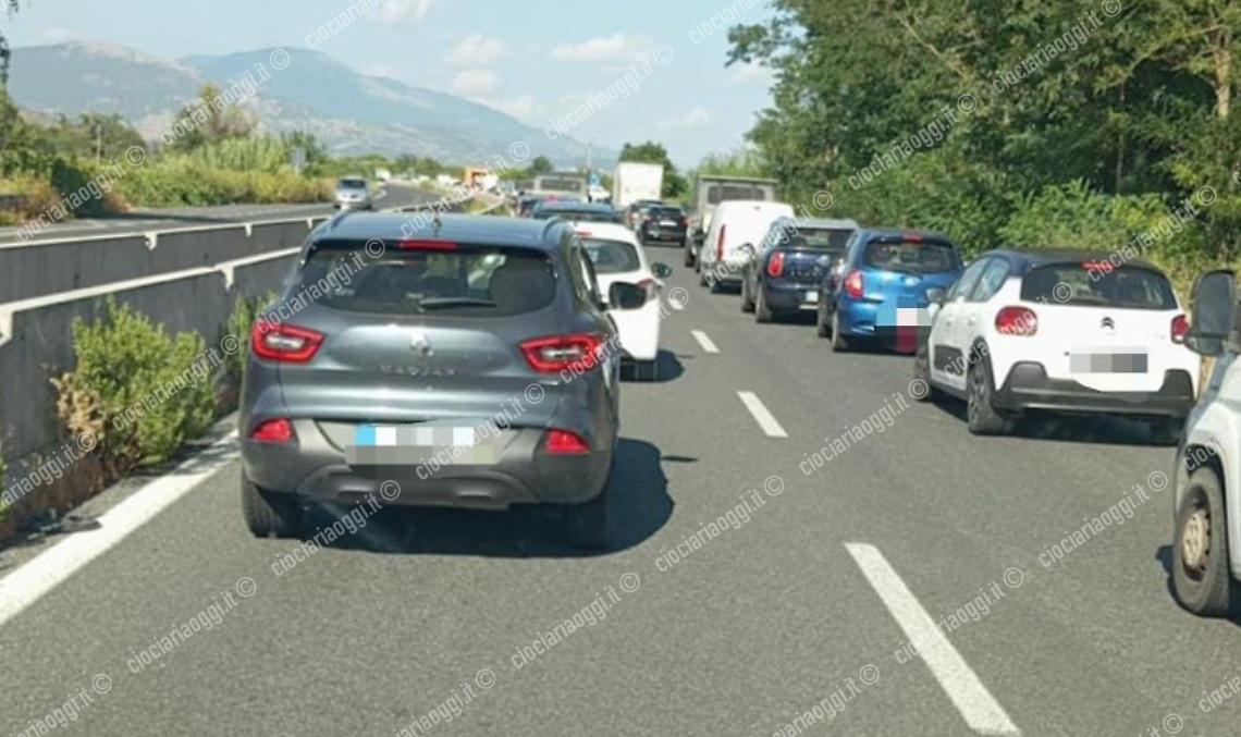 Incidente sulla superstrada Ferentino-Sora. Soccorsi sul posto