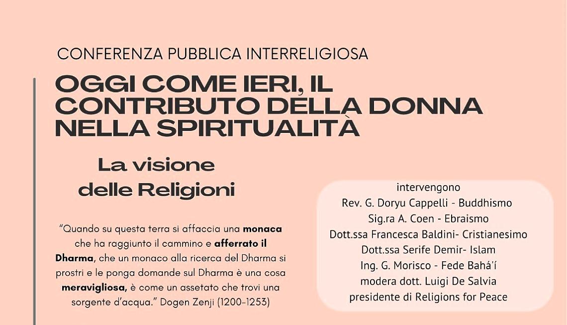 Il contributo della donna nella spiritualitả