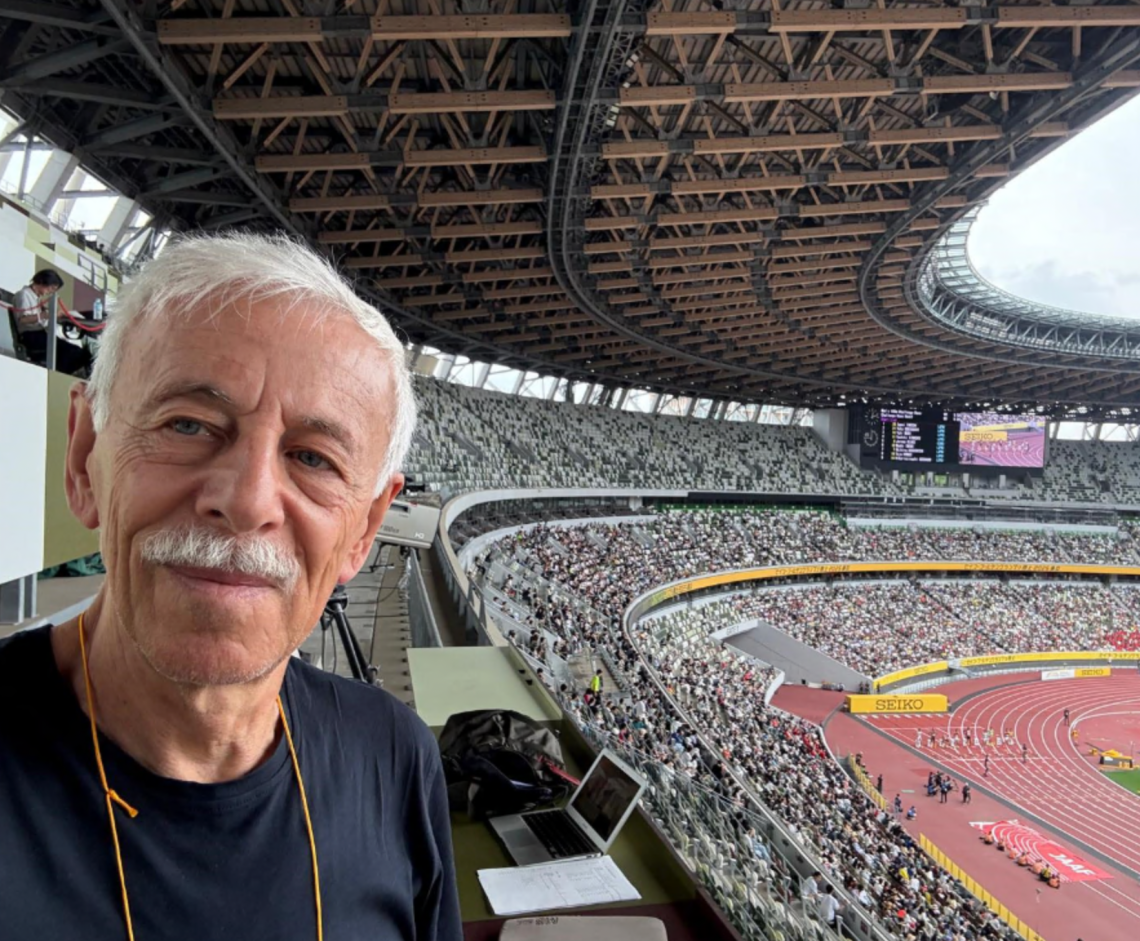 Franco Fava, un campione in pista e... con la tastiera