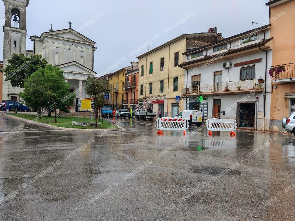 Bomba d'acqua nel Cassinate: allagamenti a Pontecorvo e Roccasecca