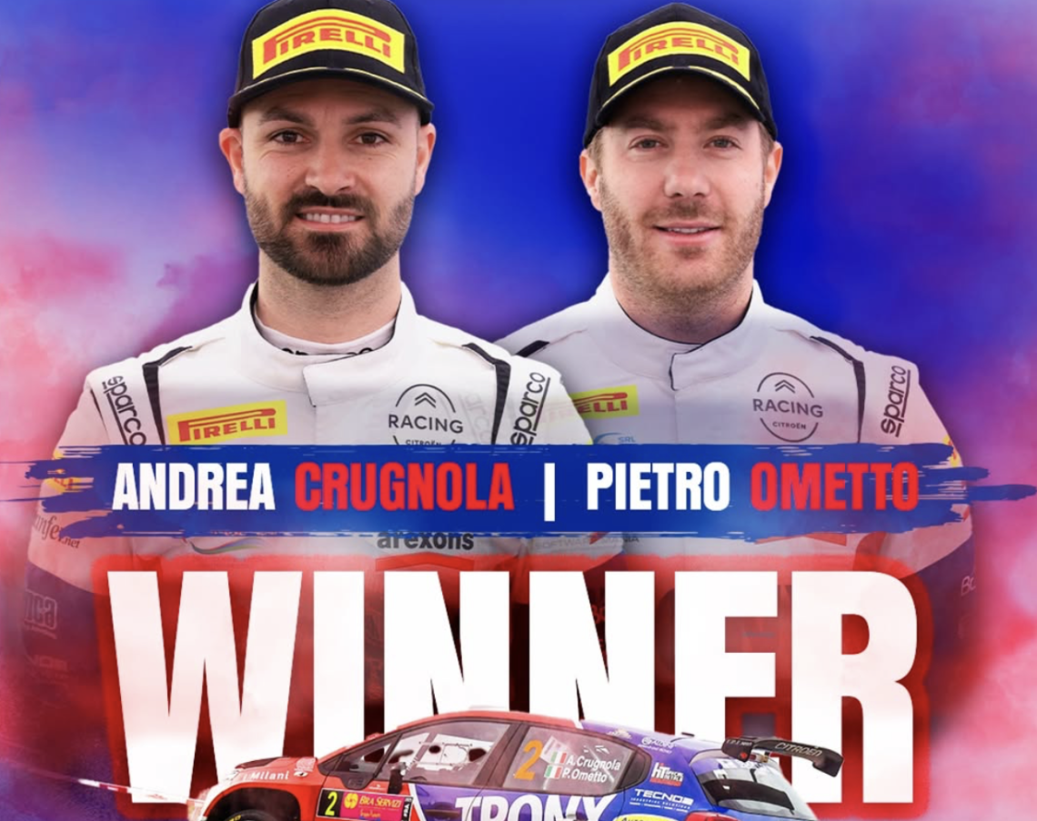 Andrea Crugnola e Pietro Ometto trionfano al Rally di Cassino