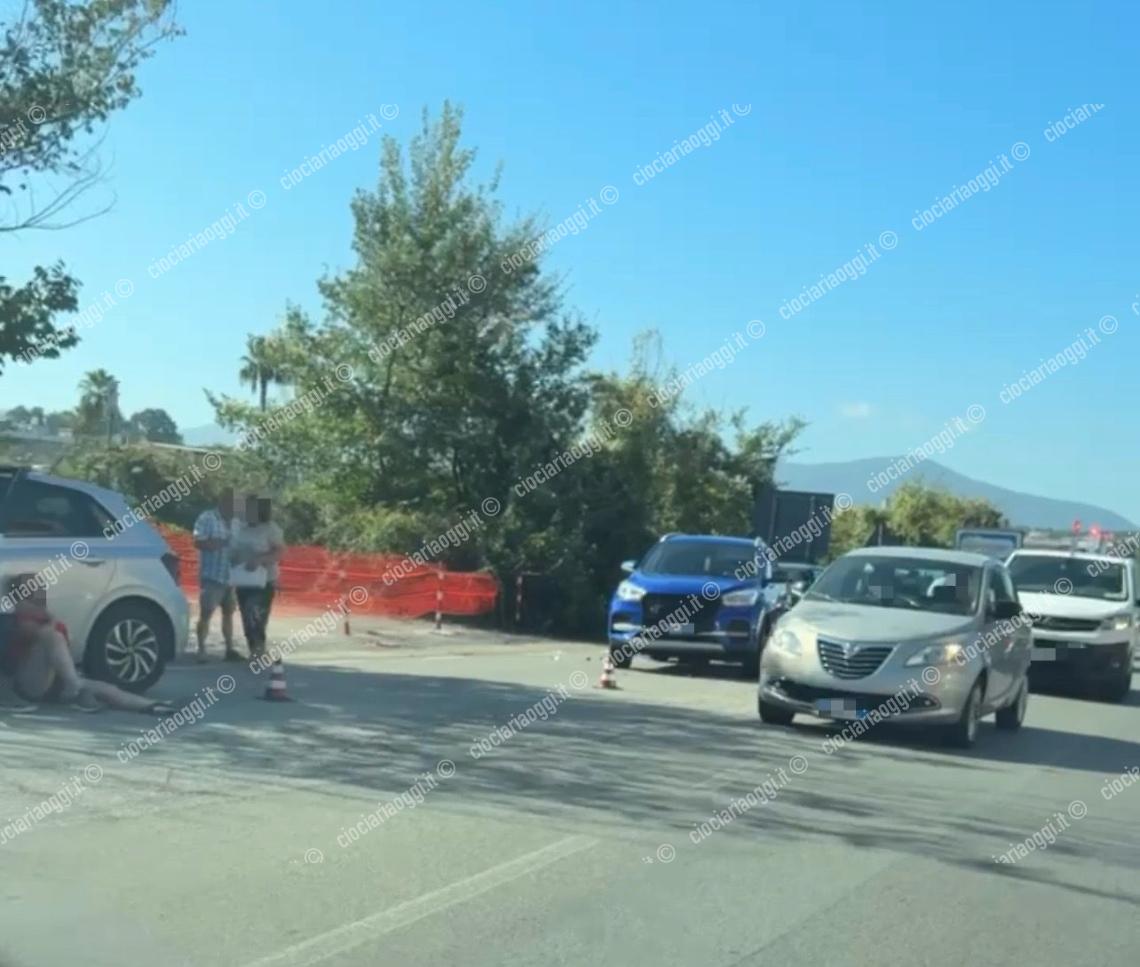 Incidente sulla Monti Lepini. Tamponamento tra tre auto 