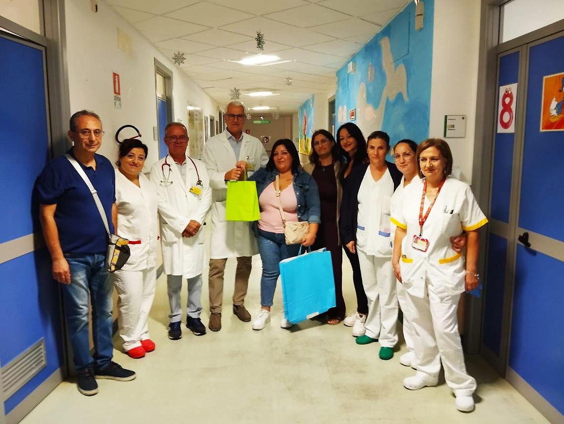 Donazione speciale a pediatria grazie a “Il cuore di Lorenzo”
