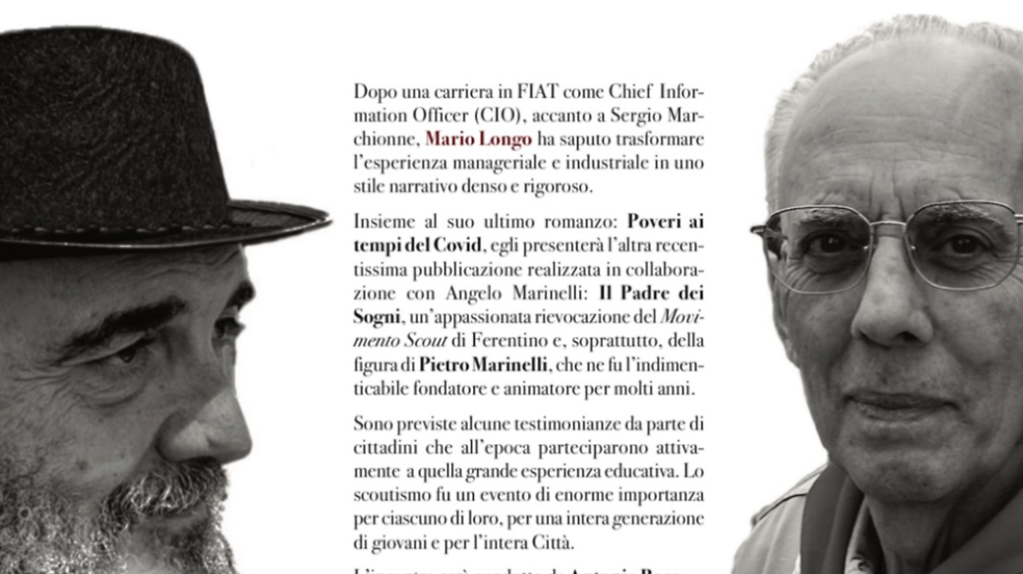 Lo scrittore Mario Longo presenta i suoi ultimi romanzi