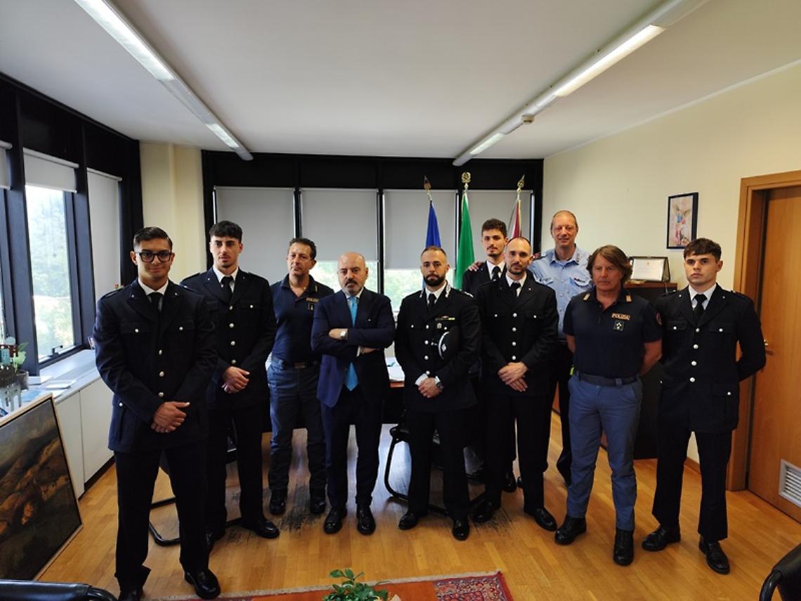 Il questore Stanislao Caruso incontra gli allievi agenti della polizia penitenziaria