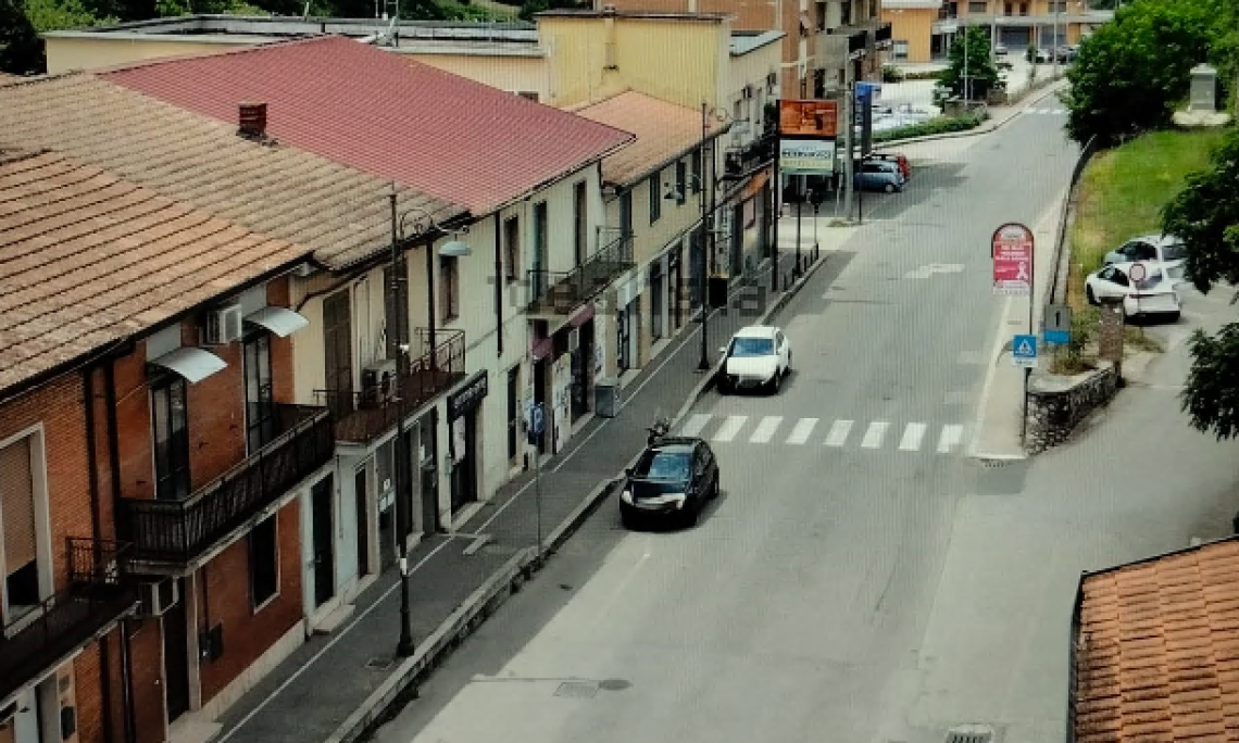 Il tratto di via Matteotti ceccano
