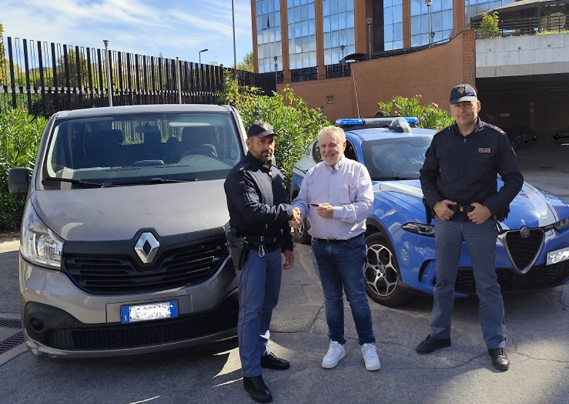 Rubato il furgone dei disabili ad Argenta. Ritrovato a Frosinone grazie a un agente fuori servizio