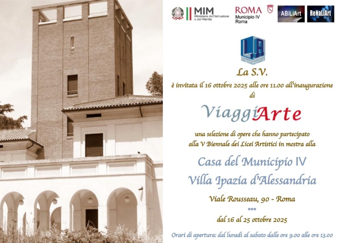 La mostra "ViaggiArte" arriva a Roma: sarà presente anche il liceo Valente di Sora 