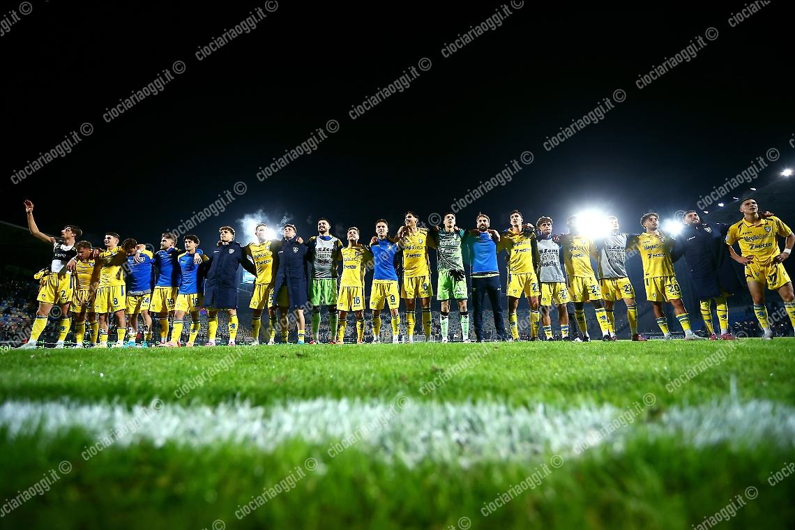 Il Frosinone guarda avanti. Ma si gode il momento