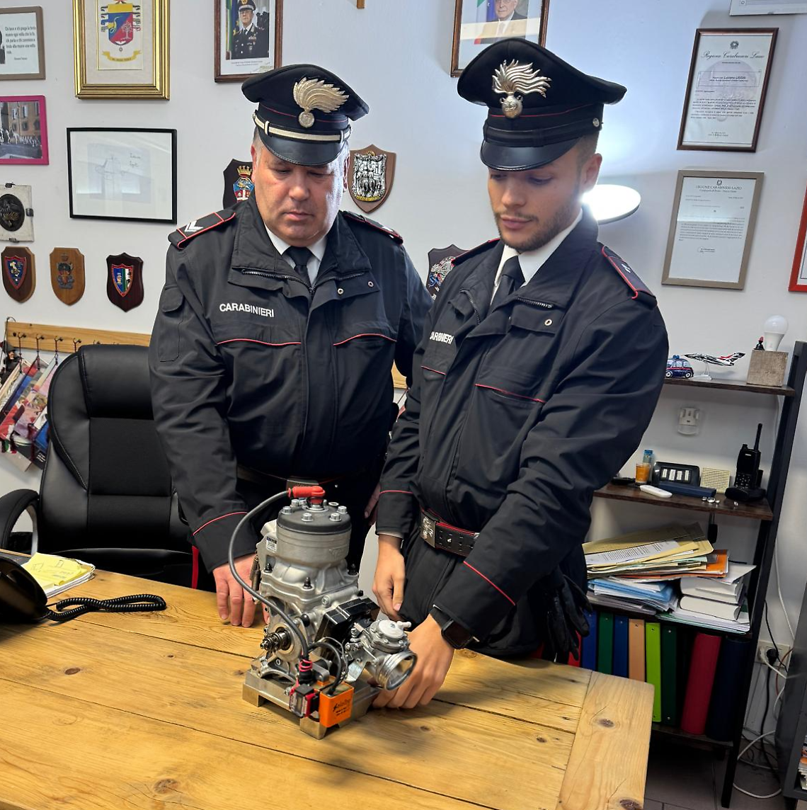 Recuperato un motore da corsa rubato: era stato rintracciato in provincia di Salerno