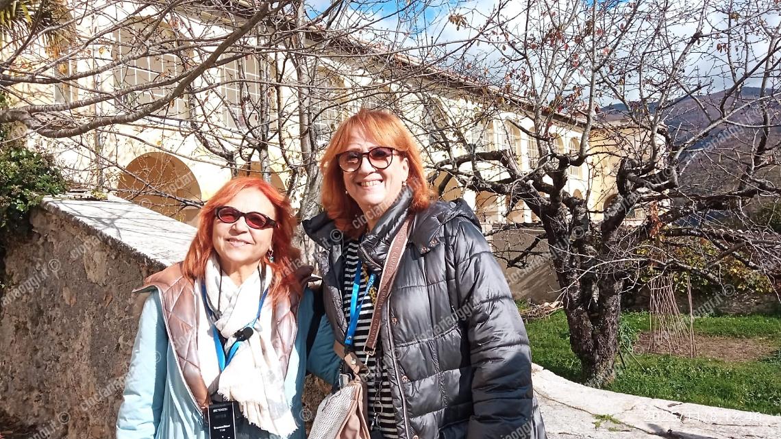 Una visita speciale: Marina Tagliaferri di "Un posto al sole" alla certosa di Trisulti 