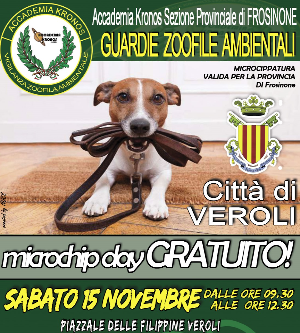 Torna a Veroli il "Microchip Day gratuito" per i cani 