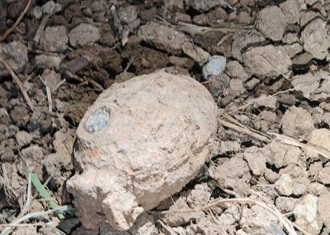 Trovata una bomba a mano inesplosa, l'area messa in sicurezza dalla polizia
