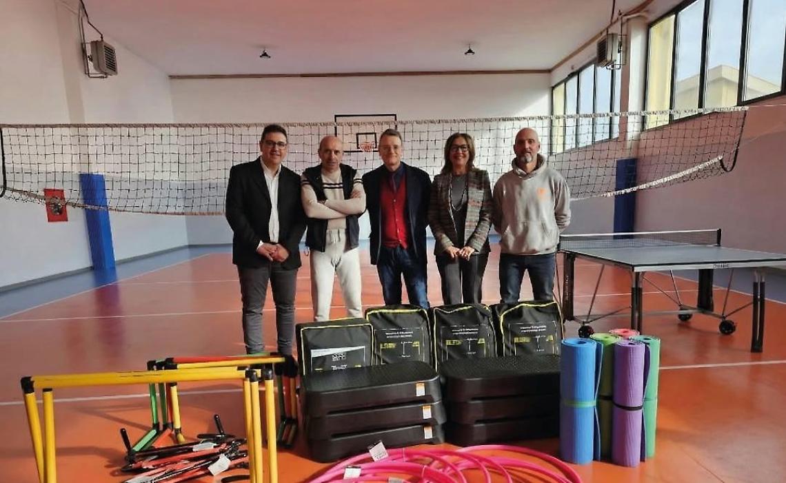 Attrezzature sportive a disposizione degli alunni 