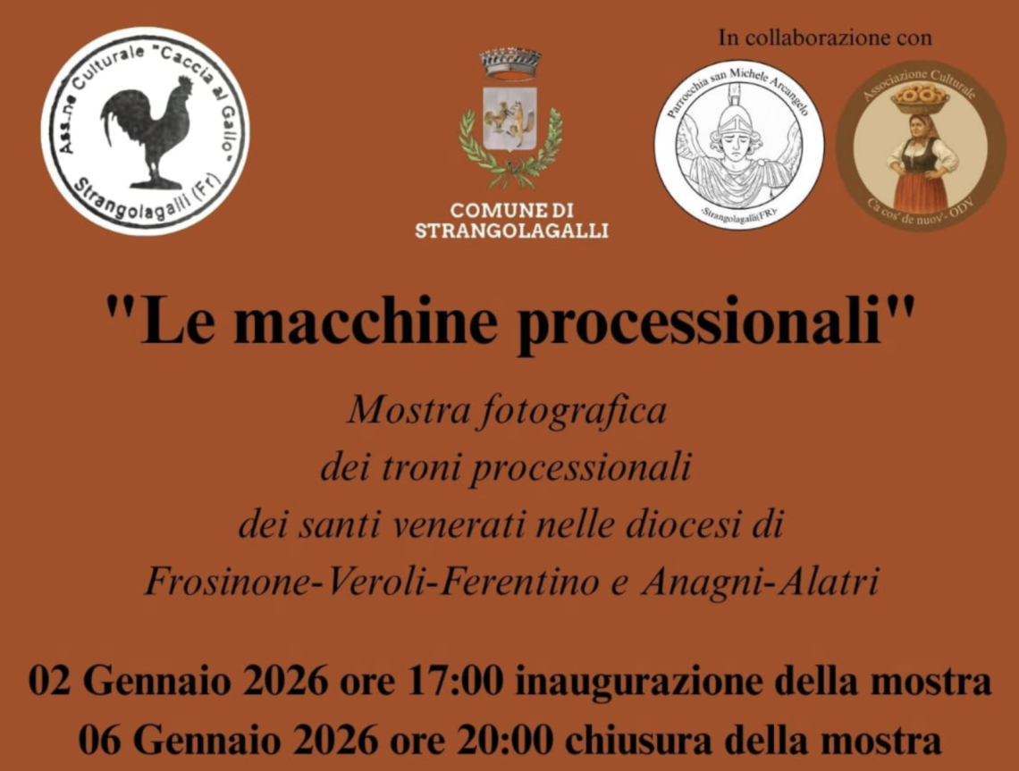 &ldquo;Le macchine processionali&rdquo;: via alla mostra fotografica