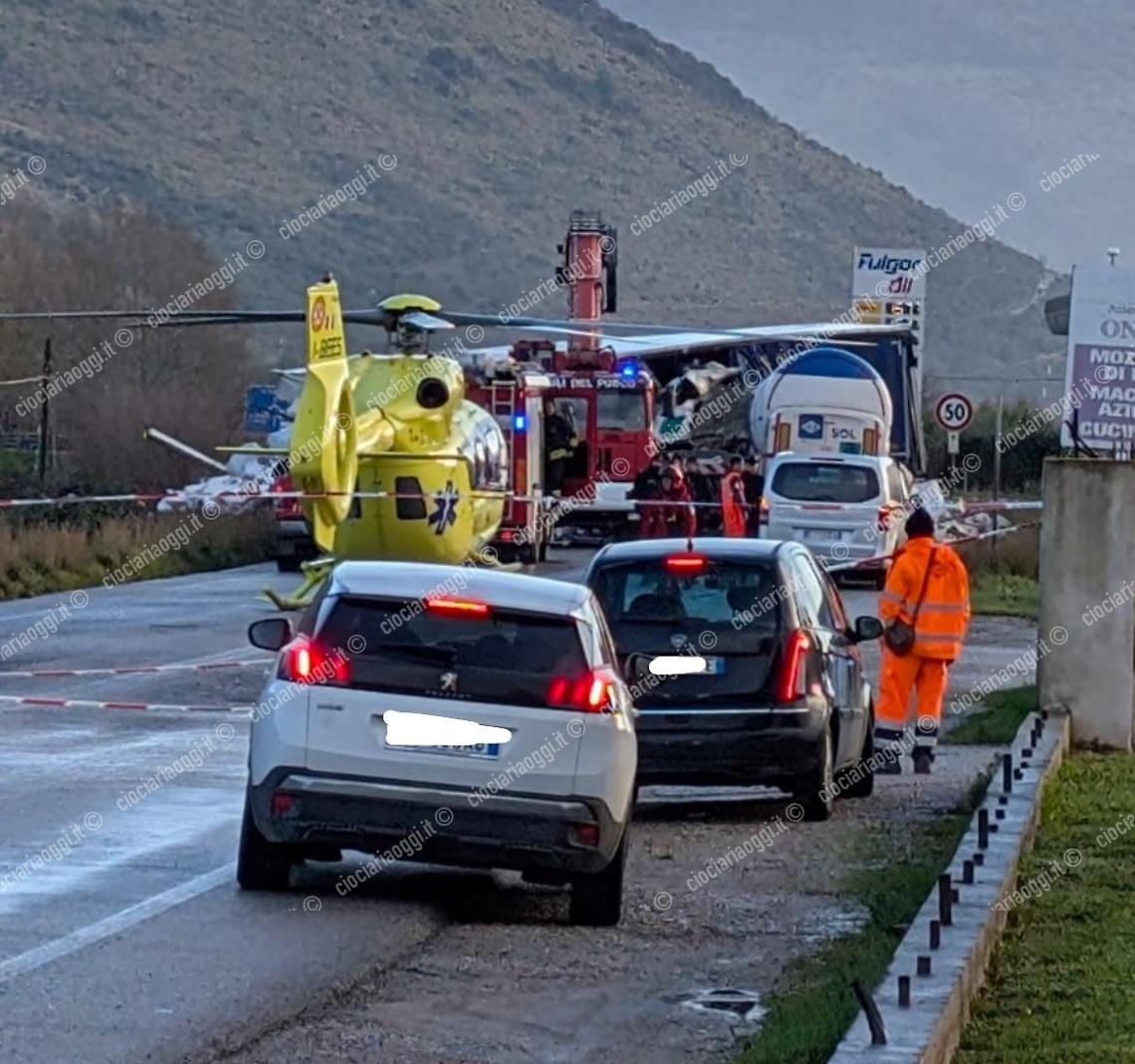 Tragico incidente mortale sulla Frosinone-Mare