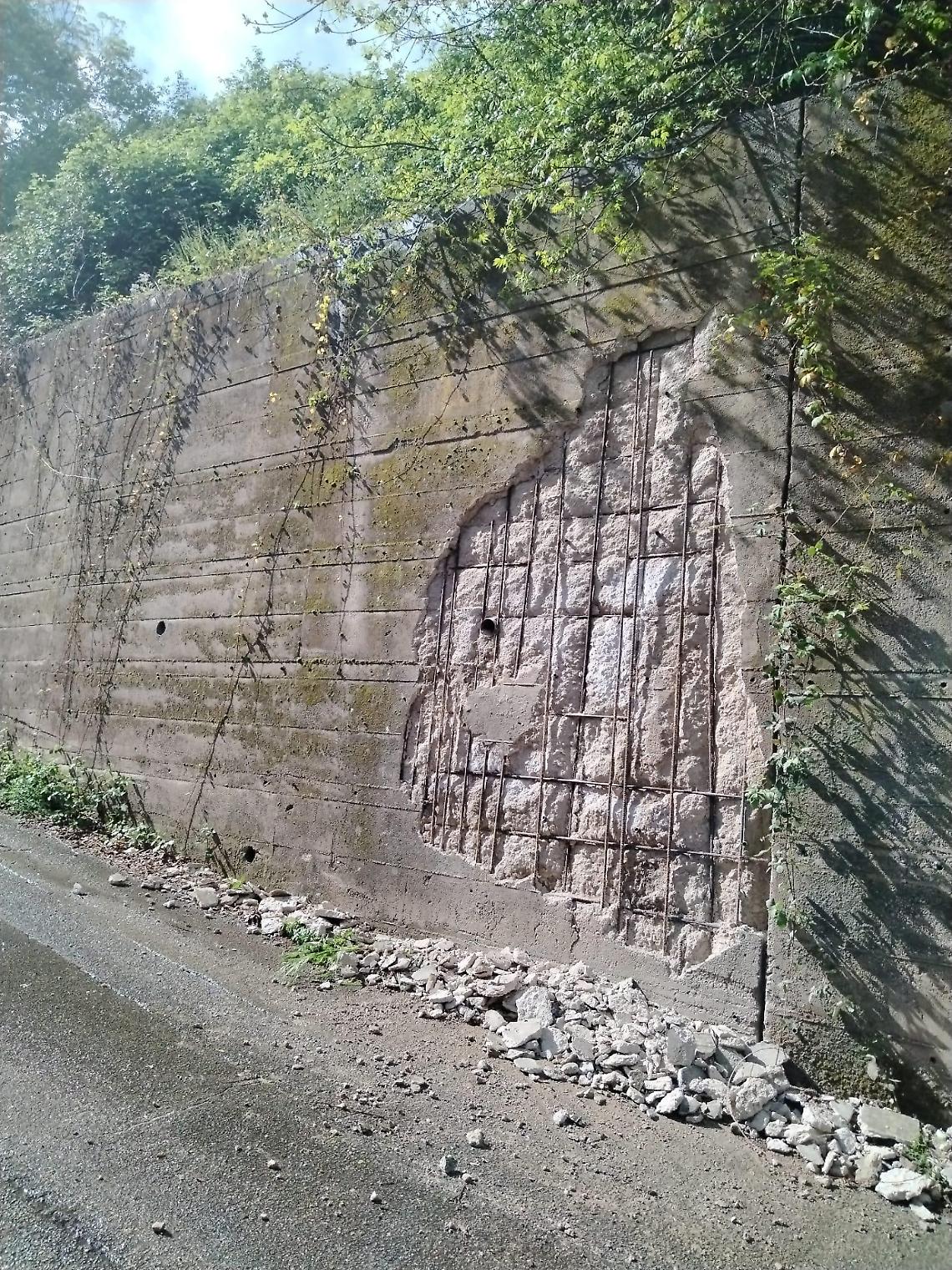 San Gerardo, messo in sicurezza un muro di contenimento