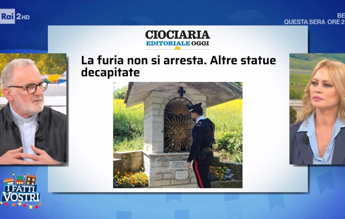 Statue sacre decapitate: il caso finisce sulla Rai