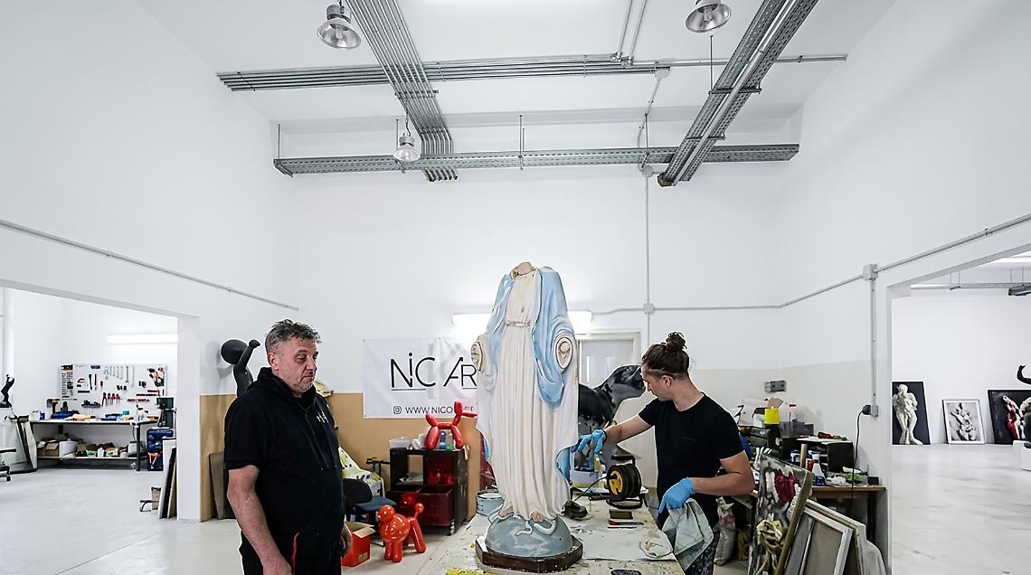  La statua decapitata rinasce: il restauro a Siena. &laquo;L&rsquo;abbiamo vista in tv e ci siamo proposti&raquo;